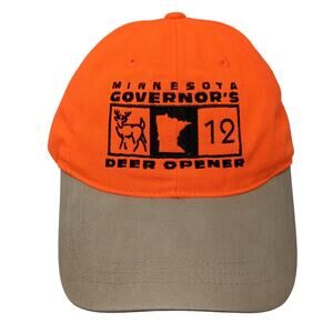 Minnesota Governor's Deer Opener Strapback Hat Orange One Size Gamehide